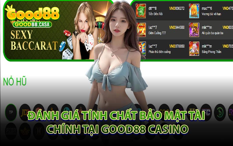 Đánh Giá Tính Chất Bảo Mật Tài Chính Tại GOOD88 Casino